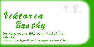 viktoria basthy business card